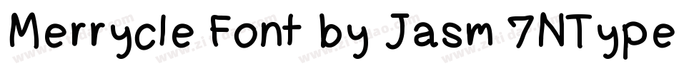 Merrycle Font by Jasm 7NTypes字体转换